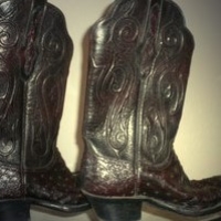 Vintage Ostrich Boots