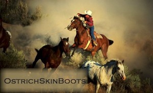 Ostrich Skin Boots